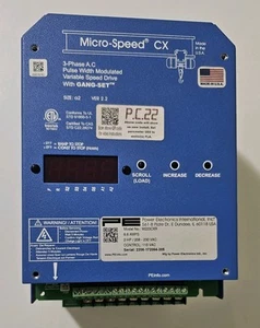 New PowerElectronics International M223CXR Micro-Speed CX 2HP w/ Gang-Set Drive - Picture 1 of 3
