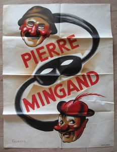 Pierre MINGAND Show Chanson Original Plakat alter KRIEG / S.I.P Paris - Bild 1 von 7