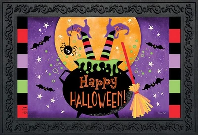 Briarwood Lane Witch Feet Halloween Doormat - Image 1 of 4