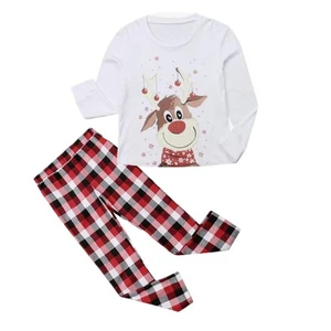 LIONVI Pigiama Uomo XL Natale Set Cotone Natale Cervo Vacanze Pigiama Papà - Foto 1 di 5