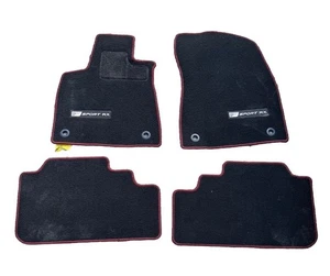 LEXUS OEM FACTORY F-SPORT FLOOR MAT SET 2016-2022 RX350 RX450H BLACK AND RED - Picture 1 of 4