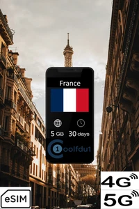 France | 5GB | 30 days | Mobile Internet Data eSIM | Fast Delivery - Picture 1 of 1