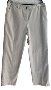 LL Bean beige khaki Karriere Damengröße 16 Favorite Fit gerade Hose Baumwolle - Bild 1 von 6