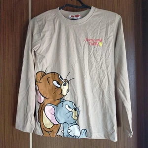 Tom und Jerry Langarmshirt beige - Bild 1 von 4