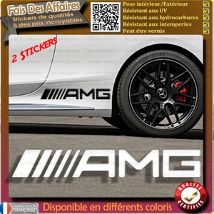 2 Stickers Autocollant AMG sponsor rallye tuning decal - Imagen 1 de 1