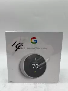 Google Nest Learning Thermostat - Smart Wi-Fi Thermostat - White - Picture 1 of 5