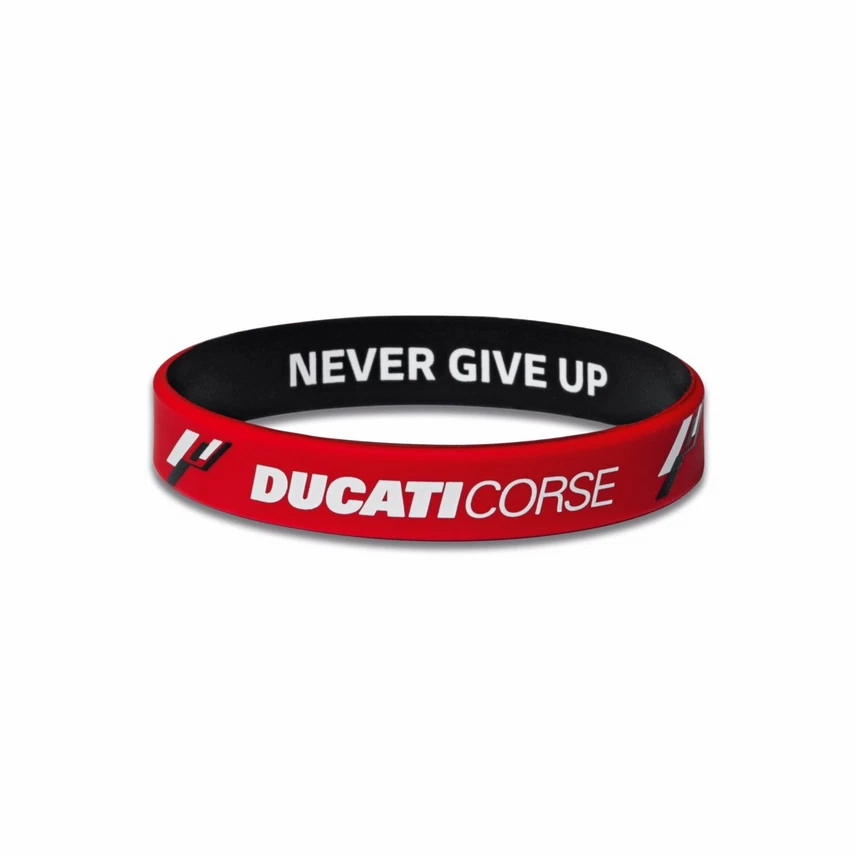 DUCATI Corse DC Line Silikon ARMBAND Bracelet Armlet rot NEU
