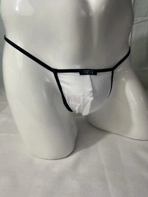 Gregg Homme White & Black String/Thong SEXY Mens Gay Provacative NWT RARE Sz XL - Image 1 of 4