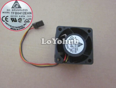 Delta 4CM 3-wire PWM 4028 12V 0.87A TFB0412EHN server fan - Image 1 of 4