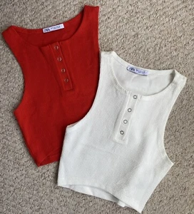 Zara tops x2 small NEW - Picture 1 of 8