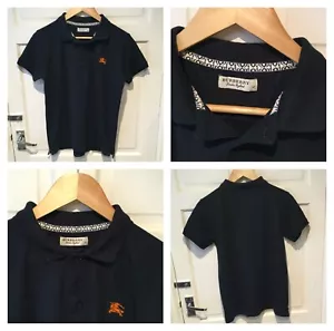 Burberry London Polo shirt Women’s (M) uk12 Navy Blue 100% cotton VGC rrp85 - Picture 1 of 10