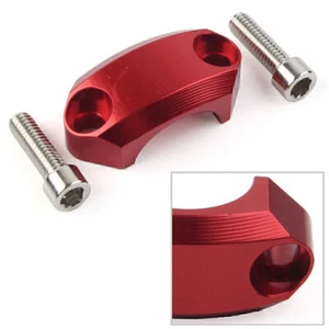 Fit Motocross MX Enduro 22mm CNC Master Cilindro Perch Morsetto Coperchio Moto ROSSO - Foto 1 di 6