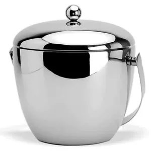 Mirror Finish Apple Double Walled Insulated Stainless Steel Ice Bucket - Picture 1 of 6