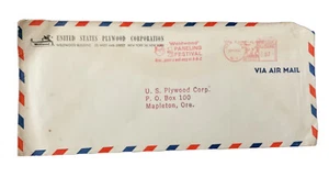 US Plywood Corporation Weldwood Paneling Festival 1961 Letter Head Envelope ZE - Picture 1 of 2