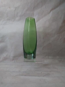 Green Cased Glass Bud Vase - Picture 1 of 5