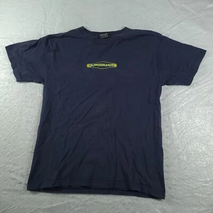Quiksilver Shirt Graphic Tee Casual Adult Short Sleeve Size Medium Cotton Blue - Picture 1 of 9