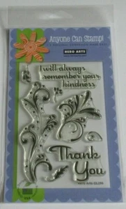 Hero Arts Clear Design Stamp Set - Thank you Flourishes - CL286 - Brand New - Bild 1 von 1