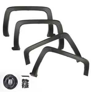 Fit For 2014-2019 Chevy Silverado 1500 2500 3500 Factory Style Fender Flares 4Pc - Picture 1 of 9