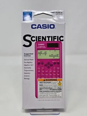 Casio fx-300ESPLS2 Pink Solar Powered Scientific Calculator - New - Image 1 of 2