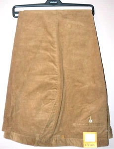 HERREN KLASSISCHE FARAH FLACHE VORDERSEITE CORD JEANS HOSE W 58 L 31 MANDEL 687270 - NEU MIT ETIKETT - Bild 1 von 3