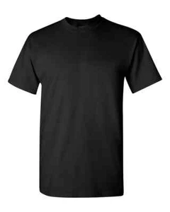 NEW Gildan Men's 100% Heavy Cotton Plain Crew Neck Short Sleeves T-Shirt - Picture 1 of 34