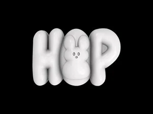 Hop Bunny Mold, Bath Bomb Mold, Soap Mold, Chocolate Mold, Craft Mold - Picture 1 of 10