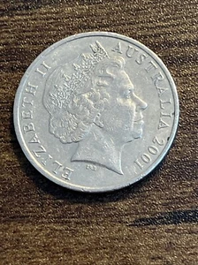 2001 Australia 20 Cents Copper-Nickel Platypus Q. Elizabeth II Coin TK8899* - Picture 1 of 3