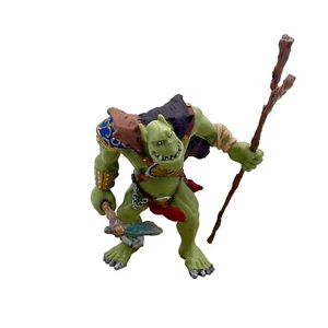 Papo Ogre Troll Orc COMPLETE STAFF and AXE 2002 4" Fantasy Figure ☆ Excellent ☆ - Picture 1 of 6