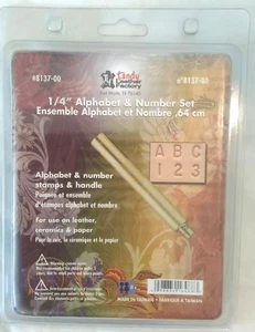 Tandy Leather Factory 1/4" Alphabet und Zahlen Set Neu in Verpackung - Bild 1 von 3