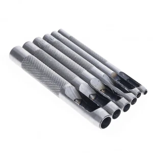 6 Stck Universal Werkzeug Schwerlast Leder Hohl Locher Set - Bild 1 von 8