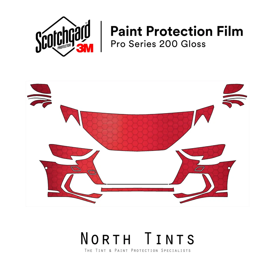 Audi A8 2022-2026 Serie 3M PRO Película de Protección de Pintura Precortada Sujetador Transparente Kit PPF Foto 1 de 4