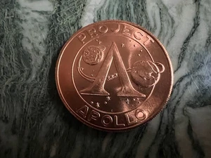 VTG BOEING 1969 PROJECT APOLLO 11 COMMEMORATIVE COIN ASTRONAUTS MOON LANDING - Picture 1 of 4