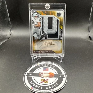BROCK BOWERS RC Patch Auto RPA #/50 2024 Topps Resurgence Raiders GOLD - Bild 1 von 6