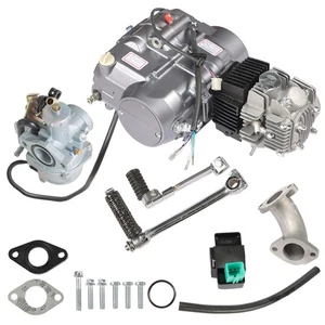 125cc 4 Stroke ATV Engine Motor 3-Speed Semi Auto w/Reverse For ATV Quad Go Kart - Bild 1 von 24