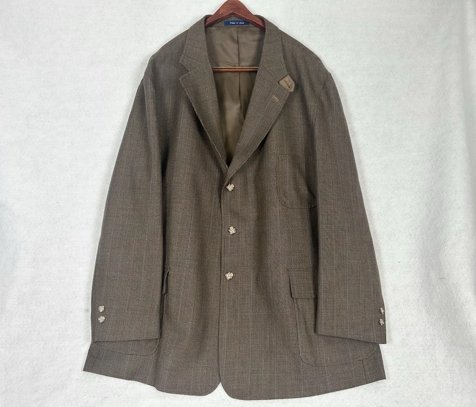 Abrigo Blazer Deportivo T Harris Para Hombres 2XL Marrón Lana Gun Club Chaqueta Caza Foto 1 de 4