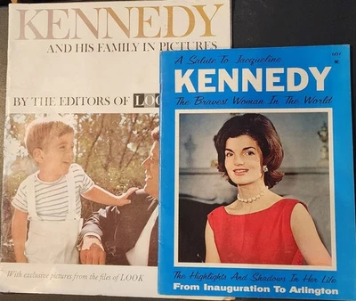 2 Magazines-Kennedy & His Family In Pictures 1963 By Look/Jacqueline Kennedy - Image 1 of 4