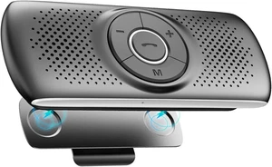 Haut-parleur de voiture avec Bluetooth 5.0, kit téléphone mains libres pour appels, GPS et musique avec - Photo 1 sur 12