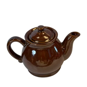 Vintage Collectible Large Brown Ceramic Tea Pot - Picture 1 of 4