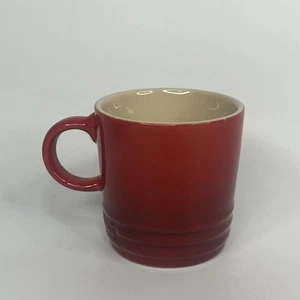 Le Creuset Red Ombre 3.38 Oz Mini Espresso Demitasse Mugs Cups New - Picture 1 of 5