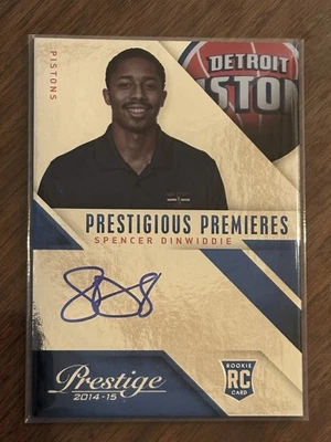 2014-15 Panini Prestige Plus Spencer Dinwiddie Prestigious Premieres Rookie Auto - Image 1 of 2
