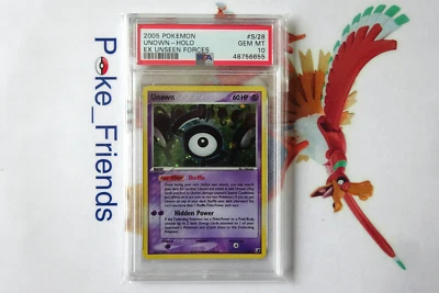 Pokemon Unown Holo EX Unseen Forces Rare #S/28 PSA 10 Gem Mint - Image 1 of 2