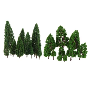 22 Pcs Dollhouse Trees Miniature Woodland Scenics Road Scenery Statuette - Picture 1 of 12