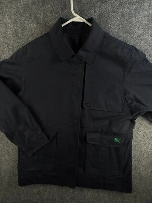 Abrigo chaqueta utilitaria Burberry azul marino talla 14 para mujer cremallera completa Harrington adulto Foto 1 de 4