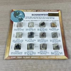 Vintage Rocks, Minerals, Gem Stones Display Samples Southwest USA - 1964 - Picture 1 of 7