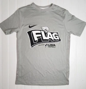 Nike Youth Flag Football Jacksonville Jaguars Dri Fit Shirt Kids Small Gray - Picture 1 of 8