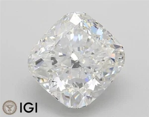 2.94Ct VS1 Clarity F Color Diamond Cushion IGI Certified Gift - Imagen 1 de 14