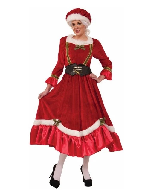 Mrs Claus - Red/White - Christmas - Traditional - Costume - Women - Standard - Image 1 of 1