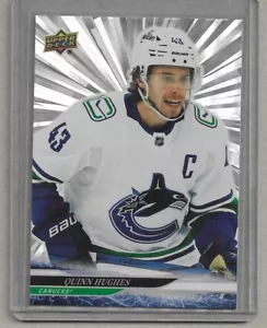 2024-25 Upper Deck Series 1 "Outburst" Quinn Hughes #176 NM-MT+ - Bild 1 von 2