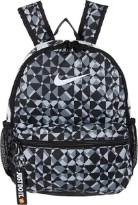 Nike Unisex Brasilia All Over Print Backpack Mini Black/Grey/White - Picture 1 of 5