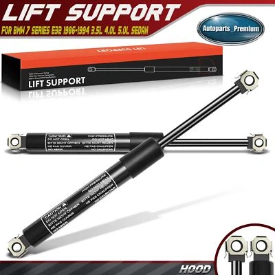 2x Amortiguadores de elevación del capó delantero para BMW E32 750iL 1988-1994 735iL 740i Foto 1 de 4